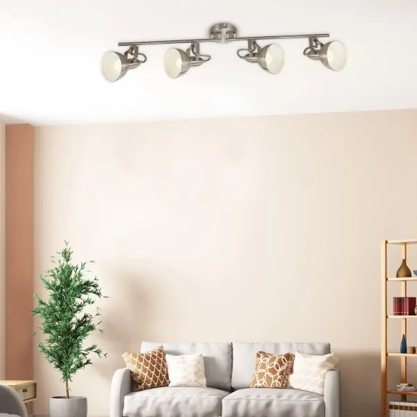 Briloner 2049-042 - Bodové svietidlo 4xE14/40W/230V strieborné