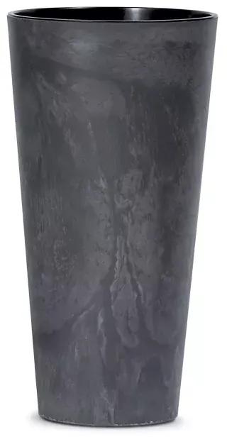 Vysoký plastový kvetináč DTUS400E 40 cm - antracit