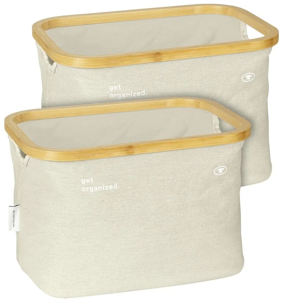 Látkové košíky v súprave 2 ks 38x26x26 cm Tom Tailor – Wenko