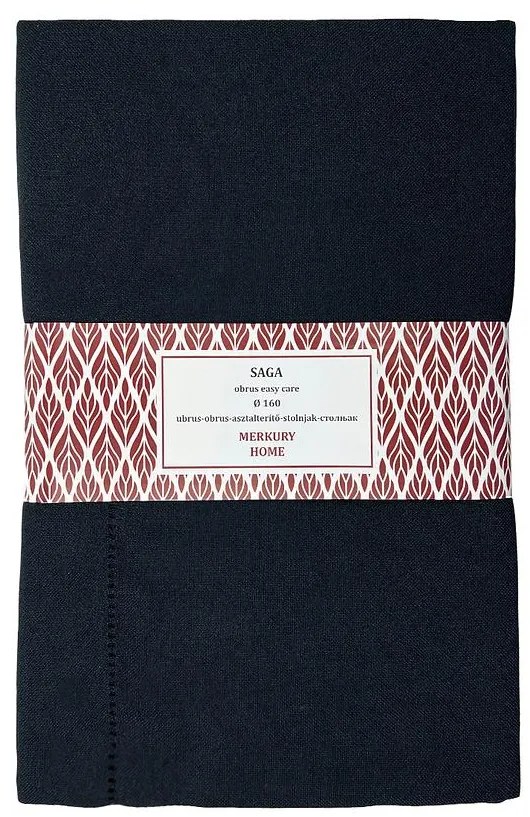 Obrus SAGA čierna 160 easy care