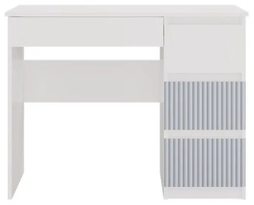 Detský písací stôl MALWA ARTESO bielo-modrý pravý