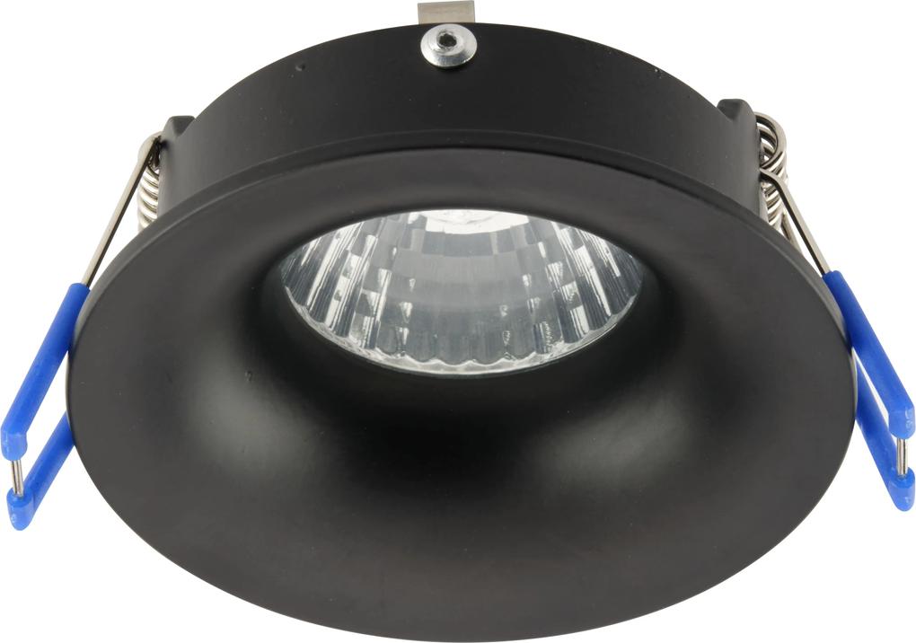TK-LIGHTING Podhľadové bodové LED osvetlenie do kúpeľne EXE, 8,5 cm, okrúhle, čierne