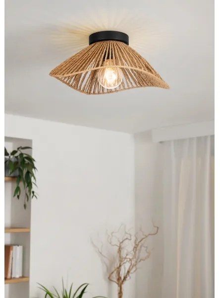 Eglo 44071 - Stropné svietidlo LAVISTER 1xE27/60W/230V hnedá