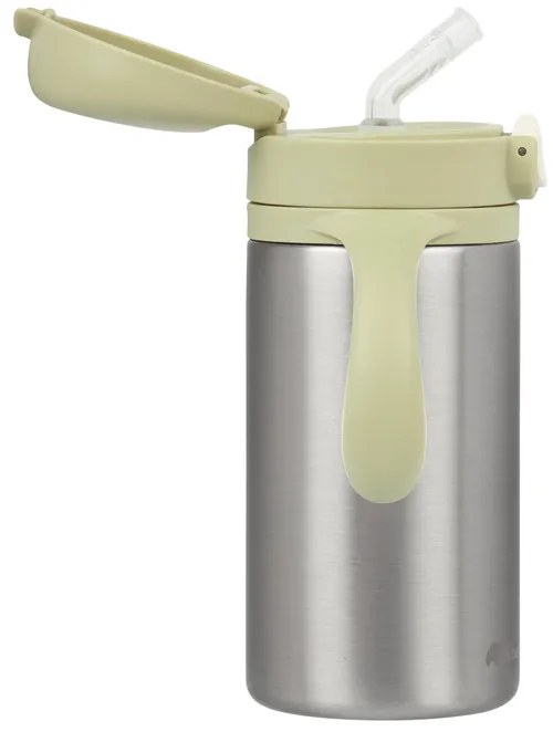 Hrnček termoizolačný so slamkou nerez 280 ml Green