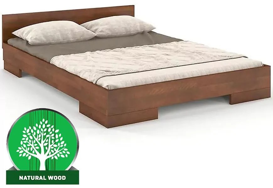 Posteľ drevené  buk Skandica Spectrum Nízka 90x200 orech