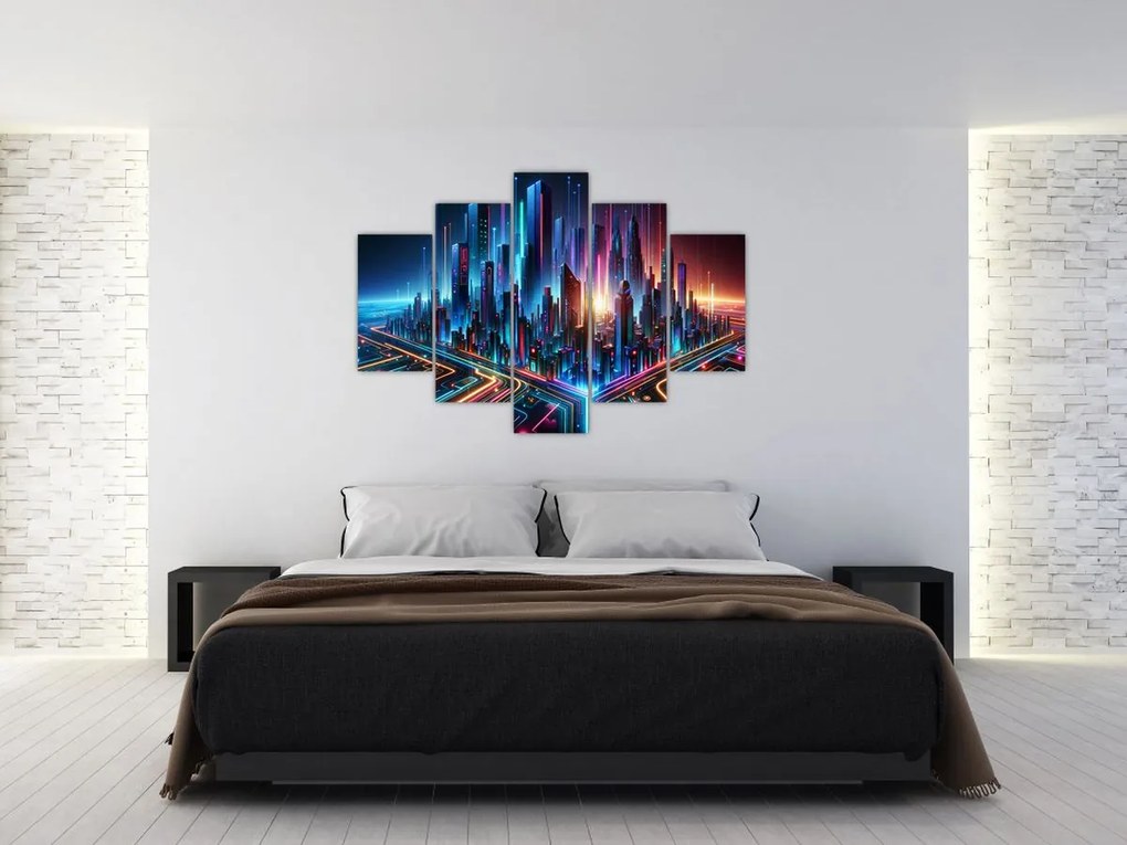 Obraz - Mesto budúcnosti (150x105 cm)