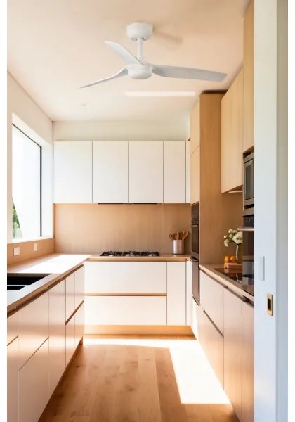 FARO 33820WT-Stropný ventilátor MINI PUNT S biela pr. 90 cm WT + diaľkové ovládanie