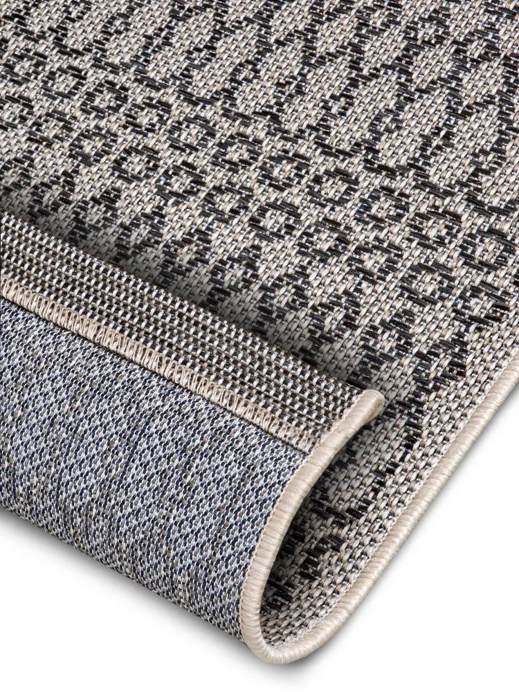 Kusový koberec Clyde 105913 Vanti Beige Grey - na von aj na doma, 76x150, šedá, chodba / predsieň, Hanse Home