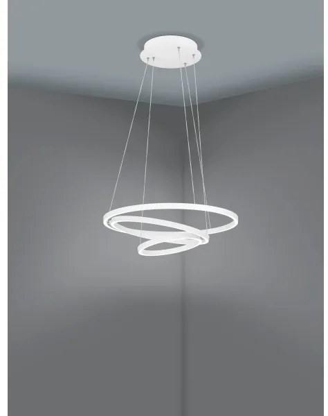 Eglo 900478 - LED Stmievateľný luster na lanku LOBINERO-Z LED/43,2W/230V biela