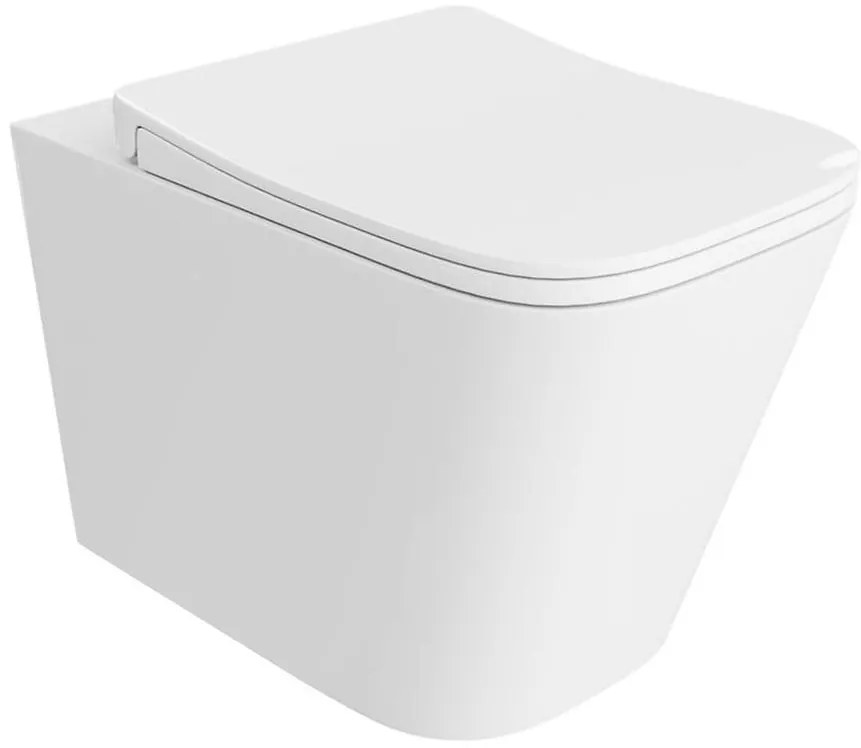 Závesná WC misa Mela 49 s doskou volne padajúca