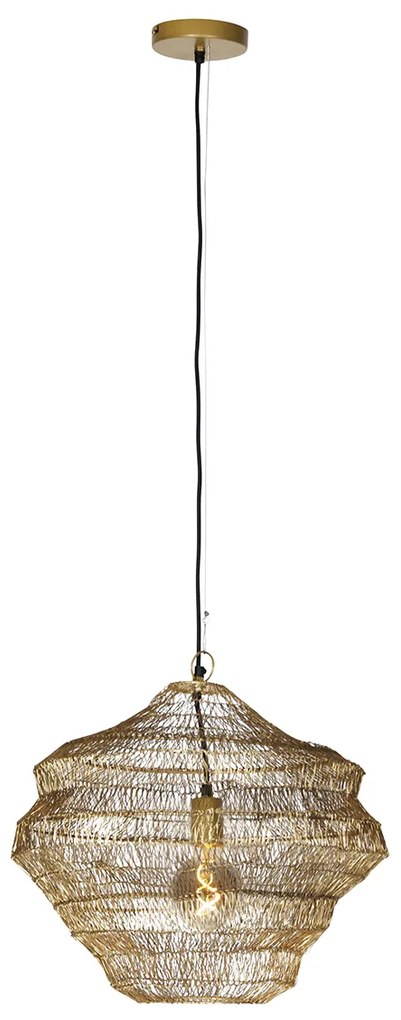 Orientálna závesná lampa zlatá 45 cm x 40 cm - Vadi