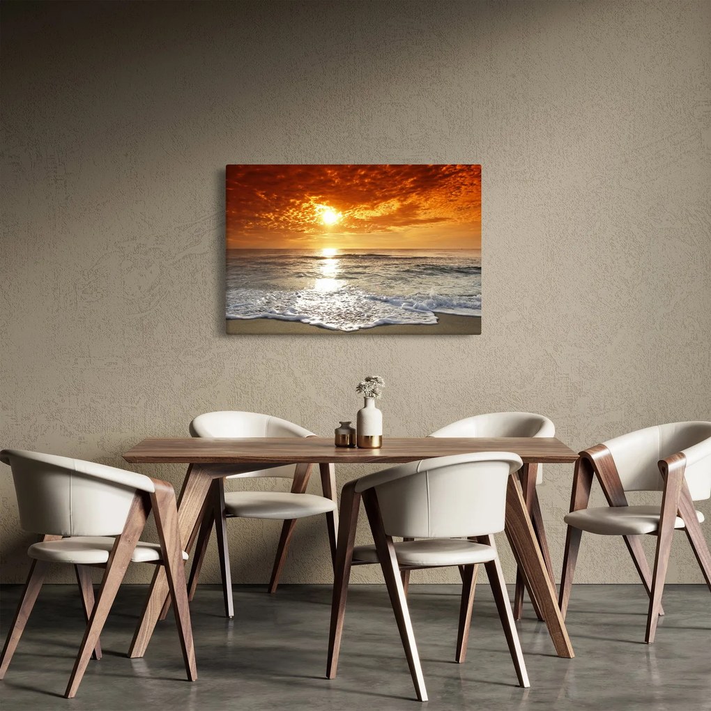 Obraz západ slnka na Korzike (90x60 cm)