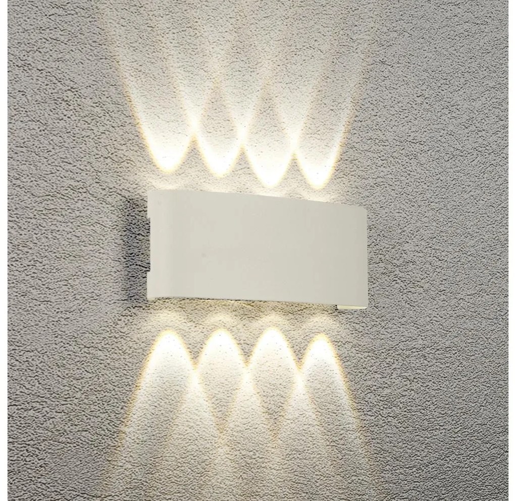 Brilagi - LED vonkajšie nástenné svietidlo FLAREBOX LED/8W/230V biela IP65
