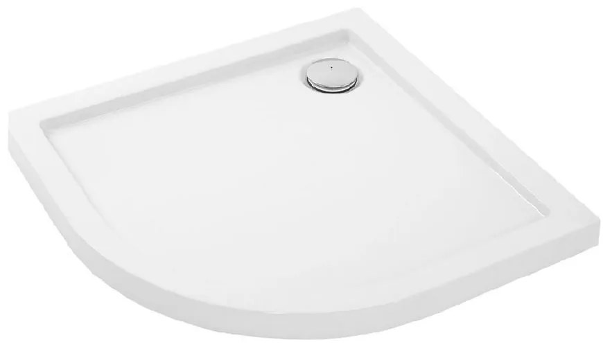 Vanička polokrúhla Look Rea K7909 white 80x100 ľavý