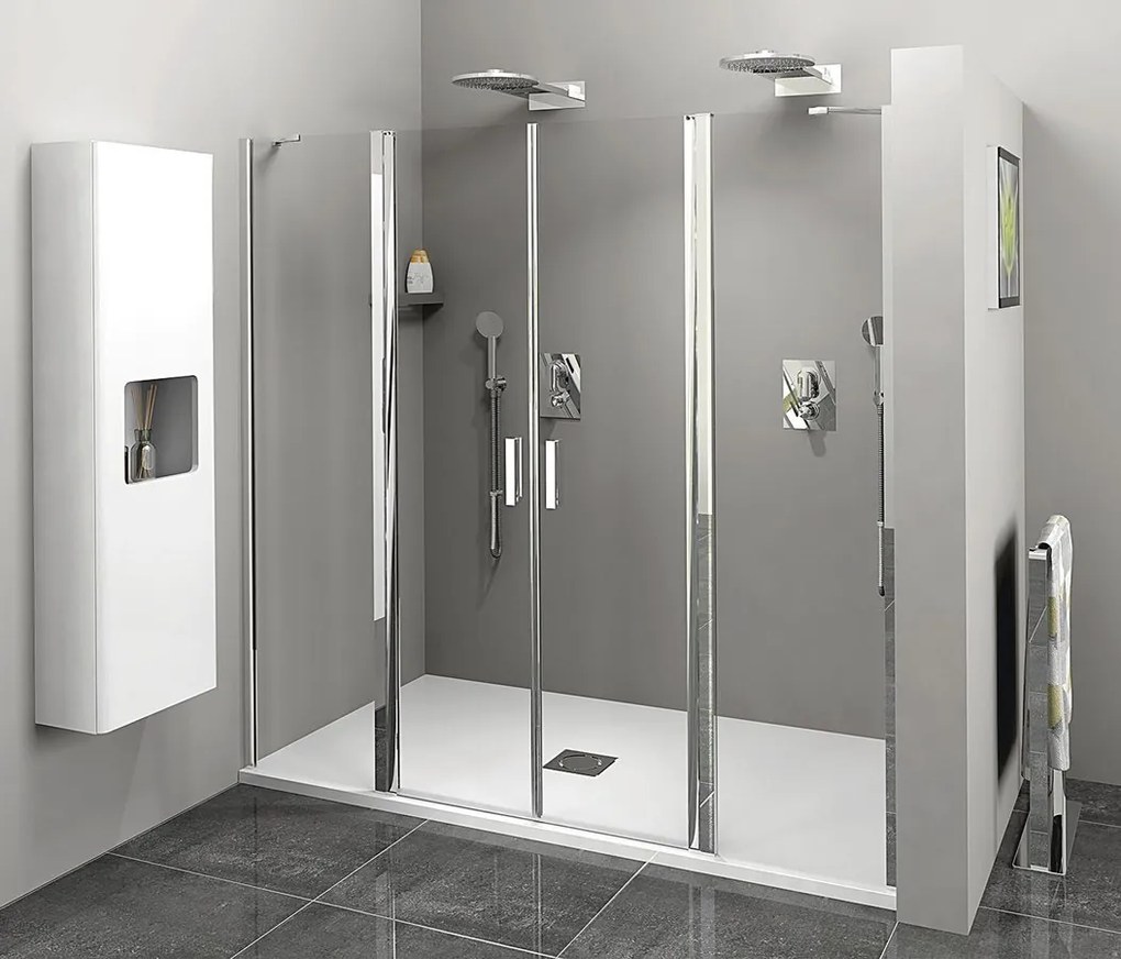 Polysan Polysan, ZOOM LINE štvorcová sprchová zástena 900x900mm, číre sklo, ZL5415