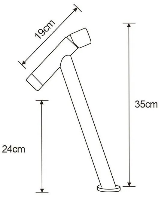 Mexen Astro vysoká umývadlová batéria, čierna, 746910-70