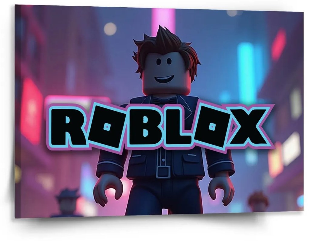 Sablio Obraz ROBLOX Neónové mesto - 150x110 cm