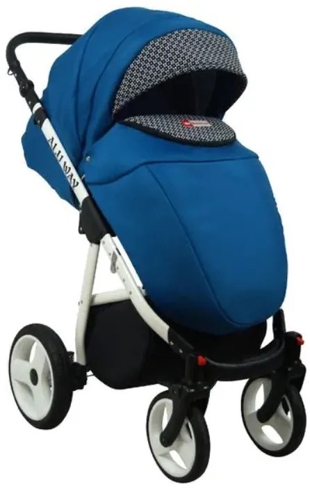 Kombinovaný kočík Raf-pol Alu way - Navy Blue (2-kombinácia)