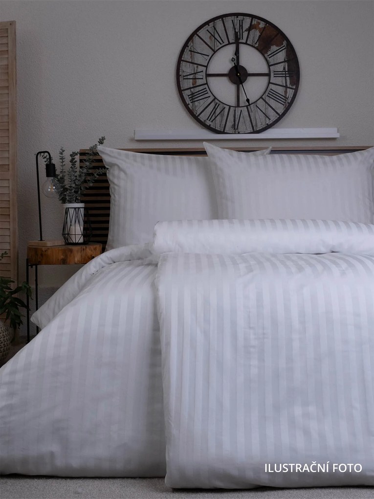 Hotelový povlak na prikrývku 240 x 220 cm - prúžok 20 mm