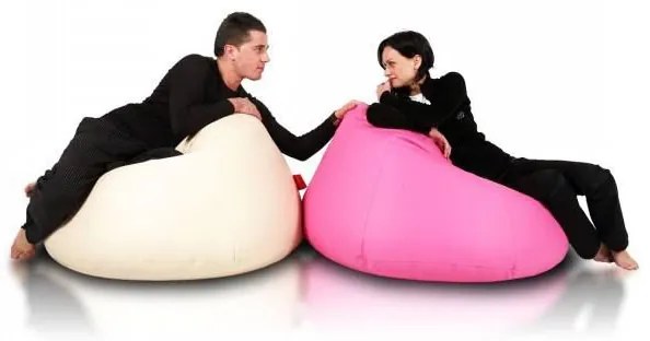 INTERMEDIC SK - Sedací vak Relax 110x70 cm | kreslo na oddych z ekokože alebo polyesteru, 300 l Farba: NC06 - Modrá svetlá (Polyester)