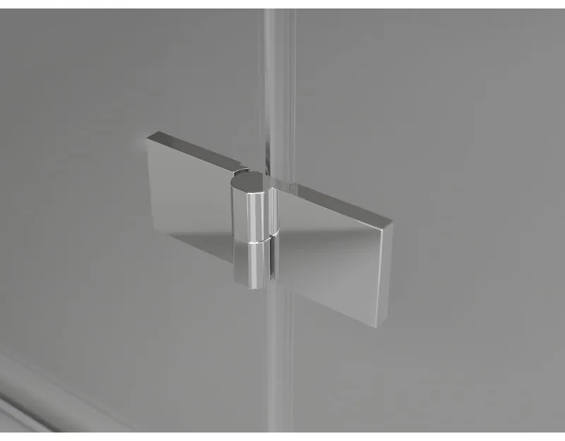 Mexen Lunar L Duo výklopný sprchový kút 95 x 75 cm, 8mm číre sklo, chrómový profil, 834L-095L-075P-01-00