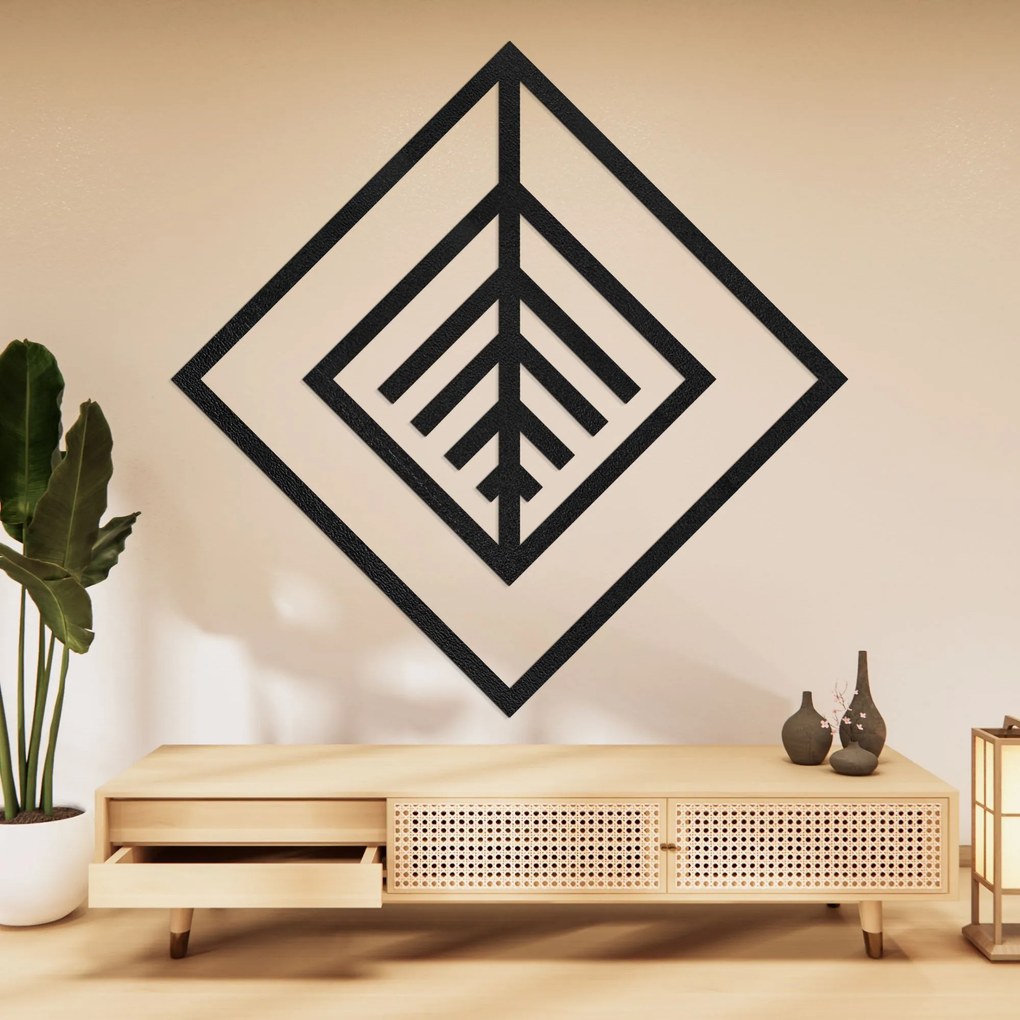 SENTOP | Geometrická drevená dekorácia na stenu – Moderný dizajn | SENTOP HDF0397-B