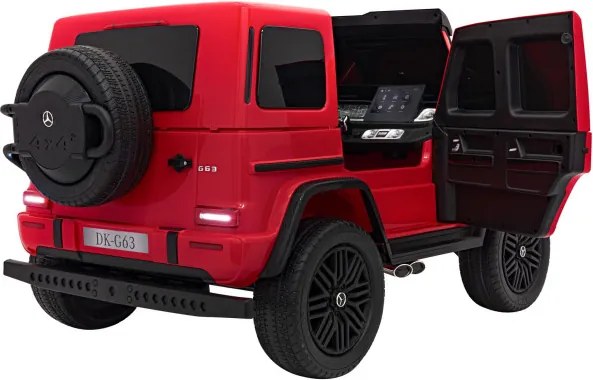 Elektrické autíčko Mercedes Benz G63 AMG XXL STRONG MP4 červené