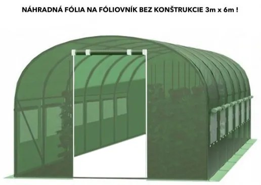 Náhradná fólia bez konštrukcie na fóliovník 3 x 6 m