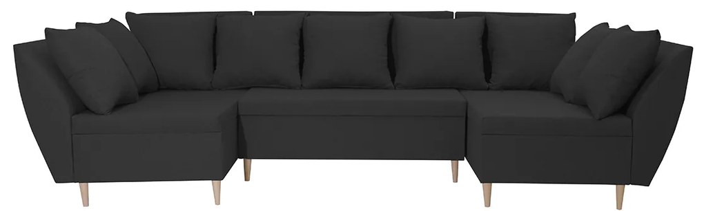 Rohová sedacia súprava s funkciou spania ALEX-U Rozkládací pohovka s funkcí spaní ALI-U Tmavě šedá