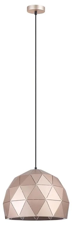 ITALUX MDM-3471-1 GD - Luster na lanku HARLEY 1xE27/40W/230V rose gold