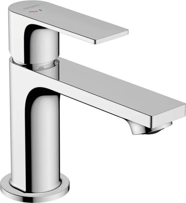 Hansgrohe Rebris E, umývadlová batéria 80 s kovovou odtokovou súpravou s tiahlom, CoolStart, chrómová, HAN-72585000