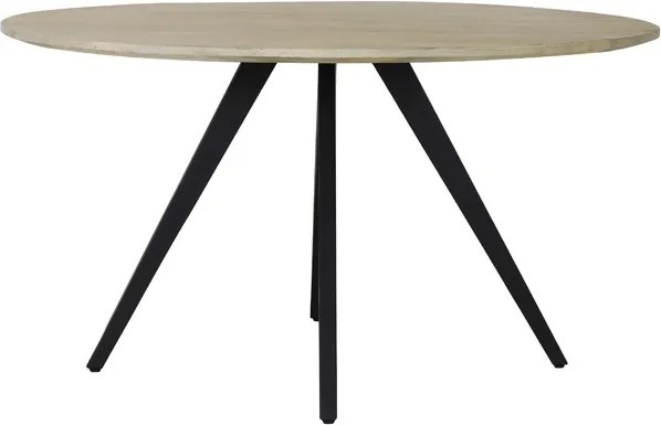 Okrúhly jedálenský stôl s drevenou doskou z mangového dreva Magnifera - Ø 140 * 78 cm