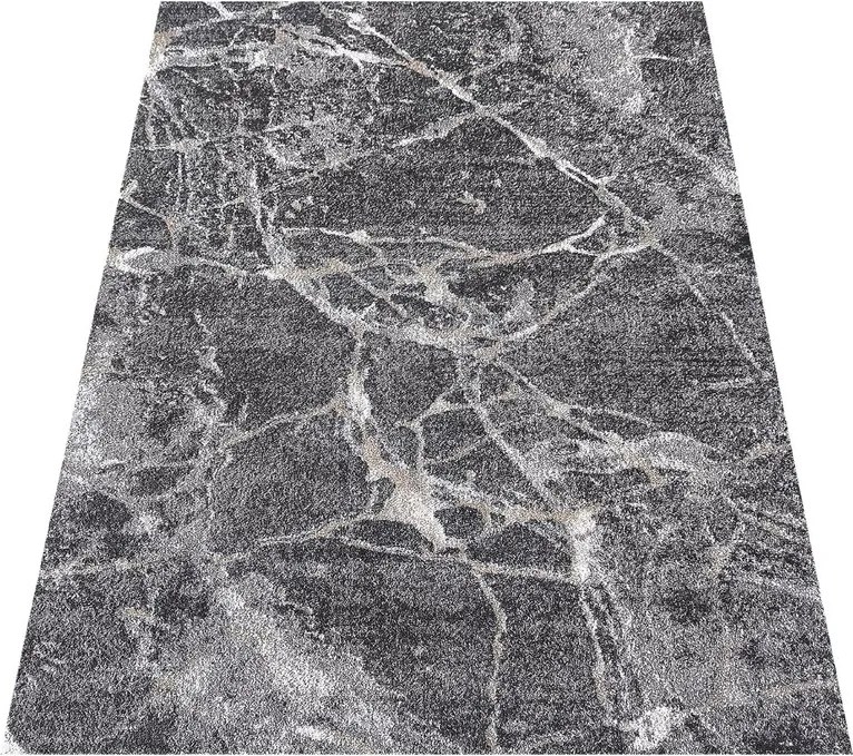 DY Sivý koberec s mramorovým vzorom Panamero 25 Rozmer: 60x100 cm