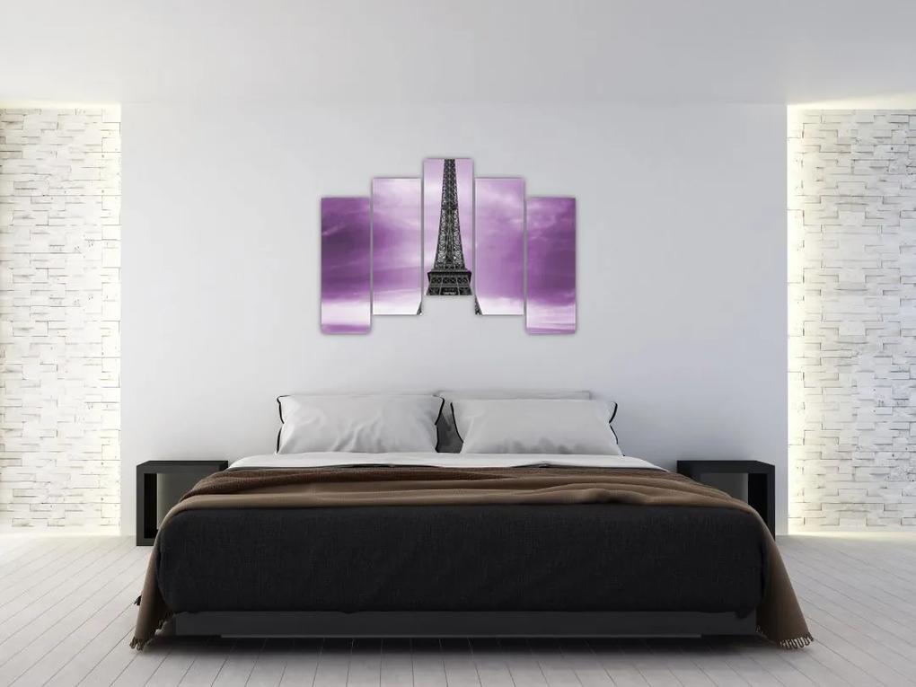 Abstraktný obraz Eiffelovej veže - obraz