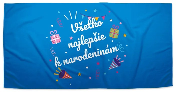 Sablio Uterák Všetko najlepšie k sviatku 2 - 70x140 cm