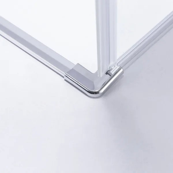 BPS-koupelny Štvorcový sprchový kút HYD-SK1190B 90x90 chróm/transparent + vanička HYD-SSV-RIKO čierna