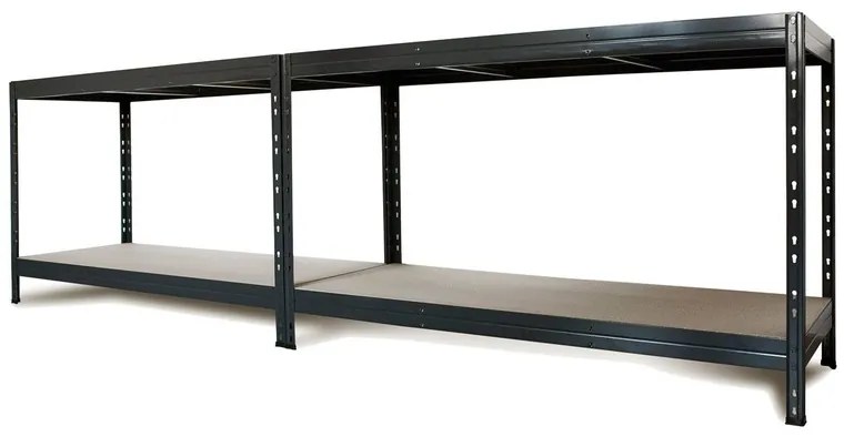 AR SHELVING Regál so 4 policami Rivet, 180 x 180 x 60 cm, sivý  (100242152)