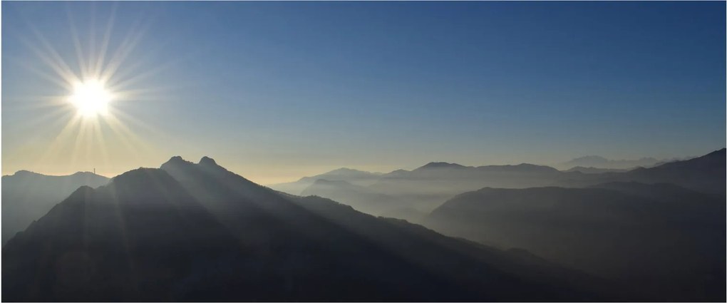Obraz - Nad vrchol hôr (120x50 cm)