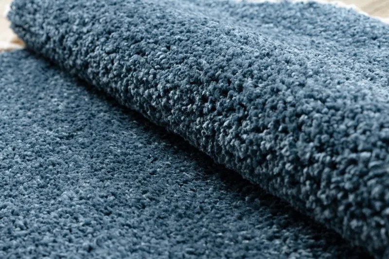 Kusový koberec Berber 9000 blue kruh, 160x160 (priemer) kruh, modrá, obývacia izba, Dywany Łuszczów