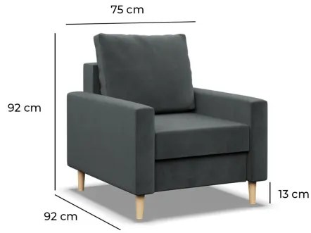 Kreslo BLANK Elegant fľaškovo zelené