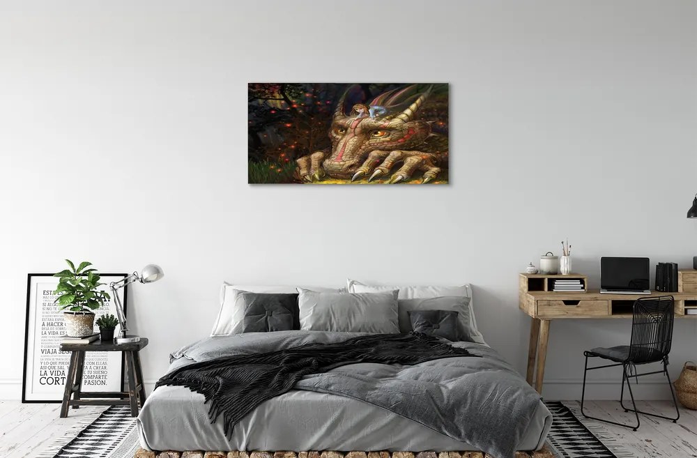 Obraz canvas Forest dračie hlava dievčatá 120x60 cm