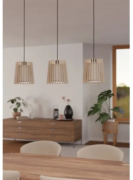 Eglo 900903 - Luster na lanku FATTORIA 3xE27/25W/230V
