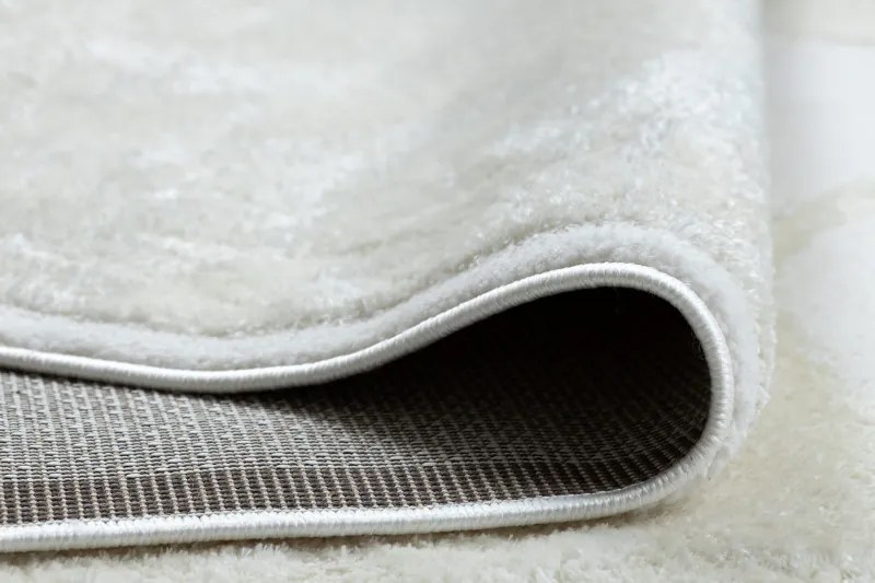 Dywany Łuszczów, Kusový koberec Mode 8598 geometric cream, 80x150, biela, kancelária