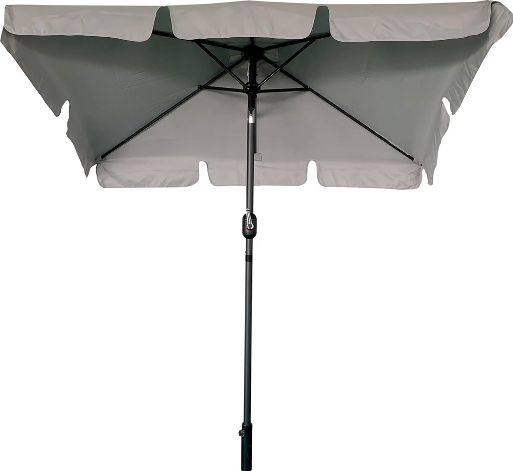 TRENDIE Záhradný slnečník 125x200 cm svetlo sivý