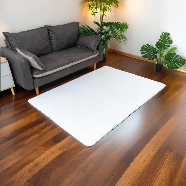 Koberec RABBIT 3D biely