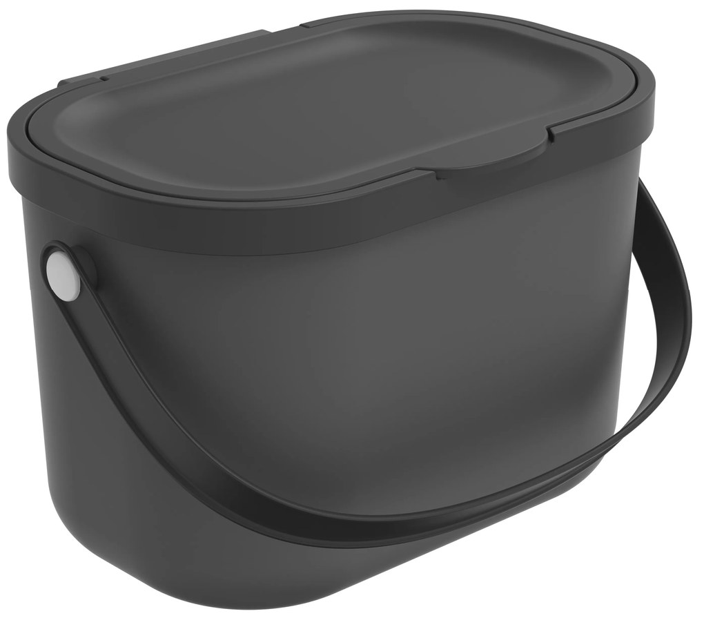 Závesný odpadkový kôš na dvierka, 3,2 l MINI-ALBULA, antracit