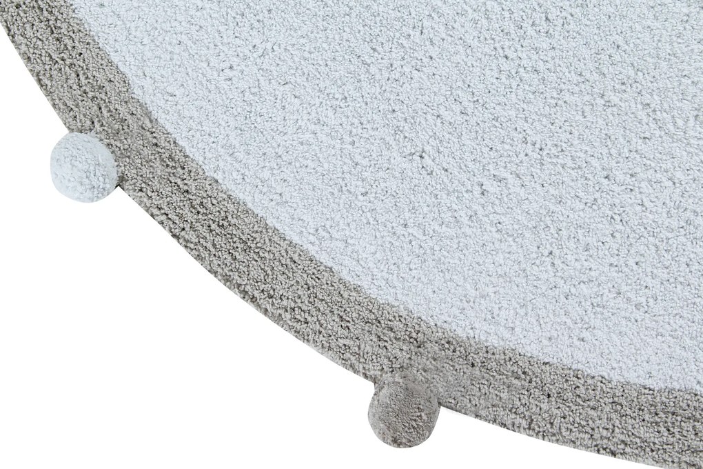 Lorena Canals koberce Pre zvieratá: Prateľný koberec Bubbly Soft Blue Rozmery koberca: 120x120 kruh