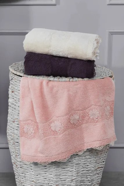 Soft Cotton Darčekové balenie uterákov a osušiek STELLA Krémová