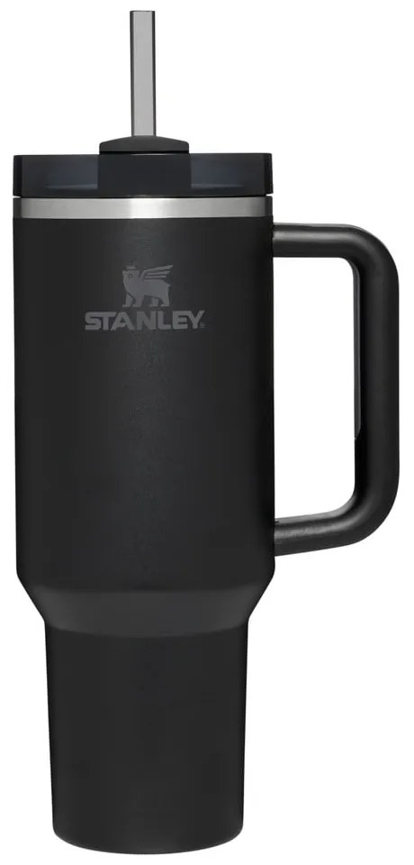 Čierna termoska so slamkou z nehrdzavejúcej ocele 1,18 l Quencher H2.0 FlowState Tumbler Black – Stanley
