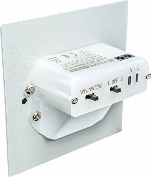 LED schodiskové svietidlo s pohybovým senzorom LED/1,5W/230V 3000/4000/6000K strieborné